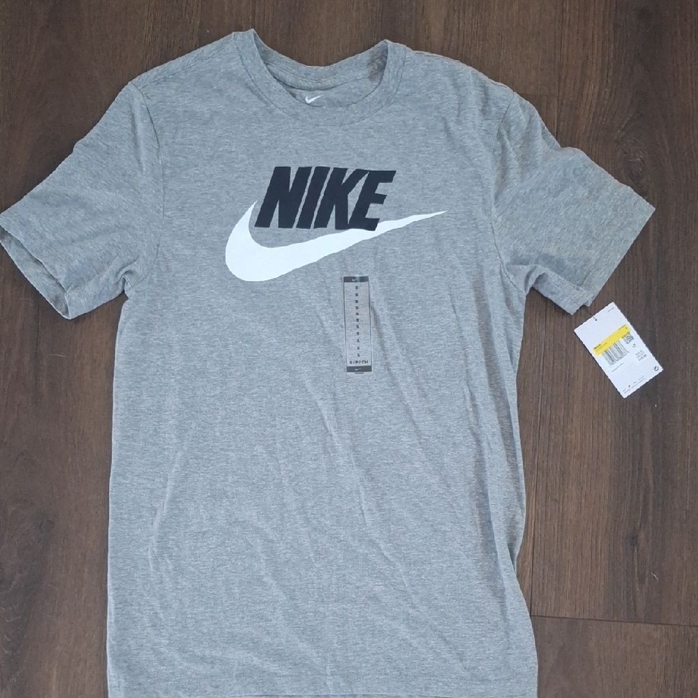 Nike Men's Heather Gray Short Sleeve Tee Or For Big Boys
